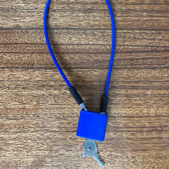 NEW Cable Lock, Padlock, Bicycle Lock, General Purpose Safety Lock w/2 Keys - Picture 6 of 13